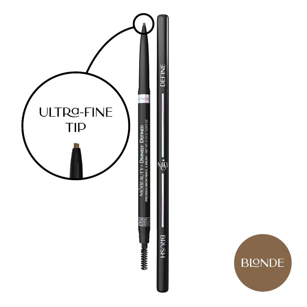 MO BEAUTY Divinely Defined – Precision Brow Pencil & Brush (Blonde) NEW & SEALED